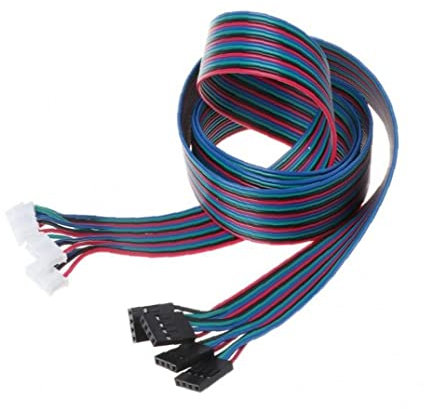 4pcs 100cm 4pin Stepper Motor Câbles Xh2.54 De Terminal pour À Pas À Imprimante 3D