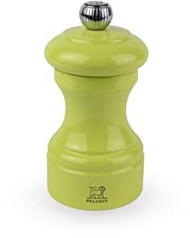 PEUGEOT - Pfeffermühle Bistro 10 cm - Klassische Mahlgradeinstellung - Aus Holz mit PEFC-Siegel - Pistaziengrün lackiert