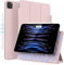 ZOYU Hülle für iPad Pro 11 2022/2021/2020, Automatischer Schlaf/Aufwachen, Magnetisch Abnehmbare Smart Folio Verstellbare rutschfeste Hülle für iPad Pro 11 Zoll, Rosa