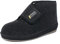 SCHAWOS Herren Filz Hausschuh 6060 warm gefüttert Schurwolle Klettverschluss Hausstiefel (45 EU, Schwarz, Numeric_45)