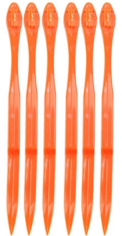 Gkhowiu Orangenschäler für Zitrusfrüchte, 6 Stück, Orange