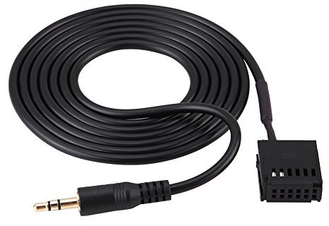 Dioche Cavo AUX Adattatore per Cavo Ausiliario Audio per Auto per 6000CD Mondeo con Chiavi per Rimozione CD