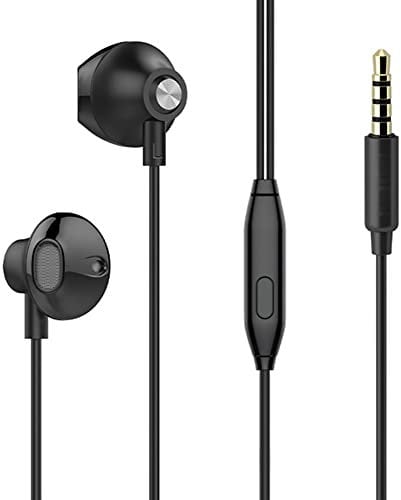 Earbuds Compatible with Samsung S7 S6 Edge,LG, Sony Xperia XA1 Ultra Mic in-Ear Stereo Headset,Accessories Smart Android Cell Phones Wired Earbuds Earphone 3.5mm Audio Plug-Black