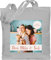 Baumwolltasche - eigenem - Eigenes Foto I Eigenes Bild - Unisize - Hellgrau - kindergarten stofftasche jutebeutel online bedrucken selbst drucken photo beutel personalised gifts kindergartentasche