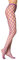 Goldenpoint Donna Collant Rete Macro con Strass, Colore Viola, Taglia L
