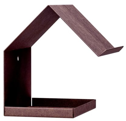 Alberts 355074 Vogelhäuschen Spitzdach | Vogelfutterhaus aus Stahl in verschiedenen Trendfarben | Vogelhaus zum aufhängen oder hinstellen | Größe 145 x 150 x 180 mm