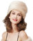 BEAUTELICATE Kunstpelz Mütze Damen Pelzmütze Winter Cossack Russische Mütze Kuschelig Fellmütze Warm für Weihnachten Reise Skifahren (Dusty Rose, Einheitsgröße) (Blush, Einheitsgröße)