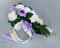Brautstrauß, Künstliche Hochzeitssträuße, Romantische Hochzeitsblumen Für Die Braut, Handgefertigter Brautstrauß, Rosenblüten Für Die Hochzeitszeremonie, Wurfstrauß Für Die Kirche,Weiß+Lila