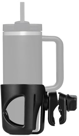 Digital Nc Stroll-n-Sip Black Cup Holder for Stanley Quencher (30 & 40 Oz) & IceFlow (20 & 30 Oz) Strollers