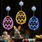 DAZZTIME Osterdeko Led Fenster Licht,3 Stück Ostereier Hängende Lichterkette,Ostereier Zum Aufhängen Lichterkette,Osterbeleuchtung,Ostereier Lichterkette,Ostern Fenster Lichter Heimdekoration.