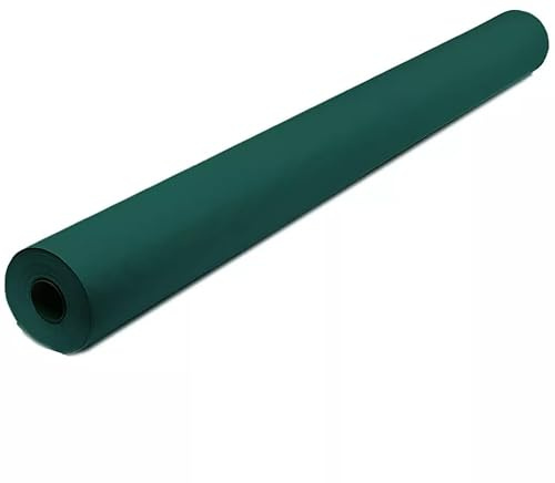 Tezraftaar® Paper Banquet Roll 25m x 1.14m Green Disposable Banqueting Roll Table Cover Clothes for Christmas Catering Supply Wedding Birthday