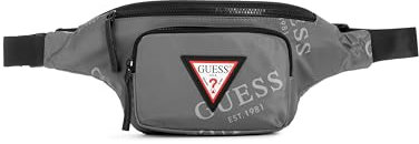 GUESS Unisex-Erwachsene Bum Bag Original Bauchtasche, Dark Steel
