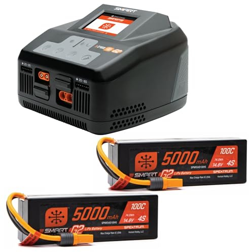 Spektrum Smart Smart Powerstage 8S Surface Bundle 2 G2 5000mAh 4S LiPo IC5 & S2100 Charger EU SPMXPSS850I Charger