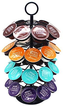 YGJT Coffee Pods Holder for Dolce Gusto, Rotating Dolce Gusto Coffee Capsules Holder Rack, Coffee Pods Storage Stand for 36 Pcs (not included coffee pods)