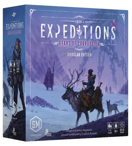 Stonemaier Games Expeditions-Erweiterung: Gears of Corruption (Ironclad Edition), Brettspiel, ab 14 Jahren, 1-6 Spieler, 60-90 Minuten Spieldauer