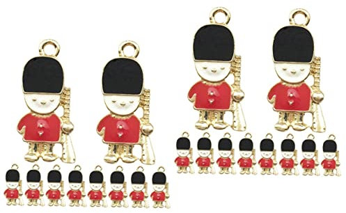 OFFSCH 20 Pz Accessori Schiaccianoci Gioielli Fatti a Mano Decorazioni Natalizie Schiaccianoci Ciondoli Per Gioielli Fai Da Te Accessori Per Gioielli Fai Da Te Pendenti Decorativi Metallo