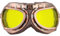 DREAMIZER Vintage Motorradbrille Punk-Stil Dirtbike Brille Winddicht Pilotenbrille ATV Motocross Brille Staubdicht Motorradbrille Herren Damen
