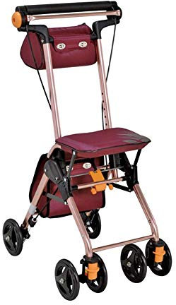 RUHEN Gehwagen Senioren-Einkaufswagen Vierrädriger Rollator Leicht Zusammenklappbar Mit Sitz