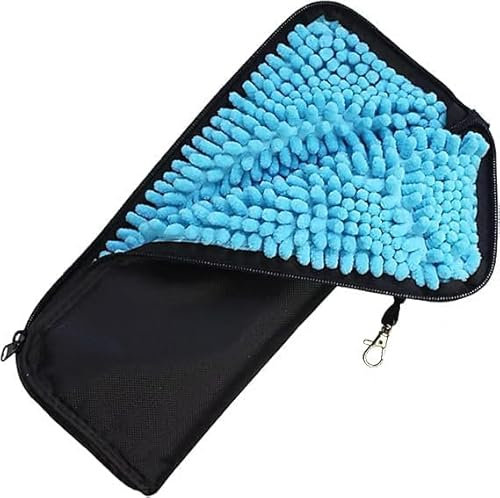 Umbrella with Case Waterproof Oxford Cloth Portable Wet Umbrella Storage Pouch Folding Umbrella Bag Strong Water Absorption for Home Car Work and School 11 * 4.72 inch