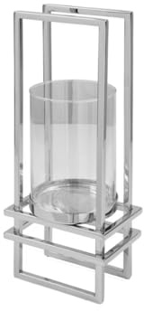Fink DUALIS/Windlicht,Edelst.,Vern,m.Glas/H.41,L.16,B.1