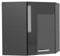 Vicco Eckhängeschrank R-Line, Küchen-Eckschrank, Anthrazit Hochglanz, 57 cm