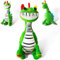 Smiling Critters Chapter 4 PlüSchtier,10 Zoll Weiches PlüSchtier FüR Kinder & Spielefans5 6 7 8 9 10+Alt,Niedliches Vom Spiel Inspiriertes PlüSchtier,Sammelbares Geschenk FüR Halloween (Pianos-Aurus)