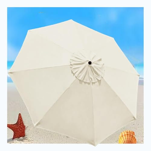Telo di Ricambio per Ombrellone 200cm 230cm 250cm 270cm 300cm 350cm 6 Stecche, 8 Stecche Tettoia di Ricambio per Ombrellone, Impermeabile Baldacchino di Ricambio Ombrellone(W15,6 Ribs- 7.5 FT 230 cm)