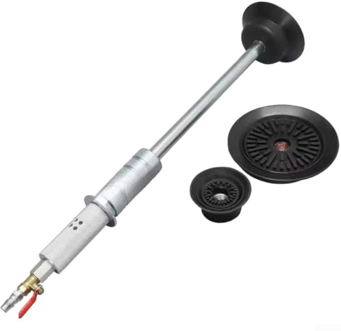 FACULX Extractor neumático de abolladuras de coche con ventosa al vacío y martillo deslizante para reparación de carrocería de automóviles, herramienta de fijación con construcción de cobre y aluminio