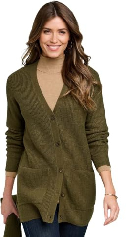 Amber Ladies Detachable Scarf Cardigan