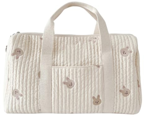 TIAASTAP Puffer Wickeltasche Kliniktasche Geburt Krankenhaustasche Baby Teddy Tasche, Groß Reisetasche Handgepäck Weekender Saunatasche Diaper Bag Baby Taschen für Mama