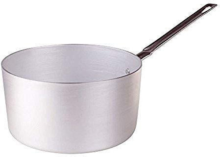 Pentole Agnelli pcmx0522 Casserole en Aluminium avec poignée, Acier Inoxydable, 22 cm