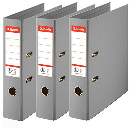 Esselte Nr. 1 Aktenordner, 3 St. 75 mm grau