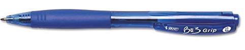 Bic Ballpoint Pen; Retraction; Grip; 1.0mm; BE Barrel/BE Ink