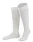 Almbock Trachtensocken Herren - Trachtenstrümpfe aus Merino Wolle in vielen Modellen und Farben - Lange und kurze bayerische Socken für Lederhose (Rein weiß | Zopfstrumpf, 42-44)