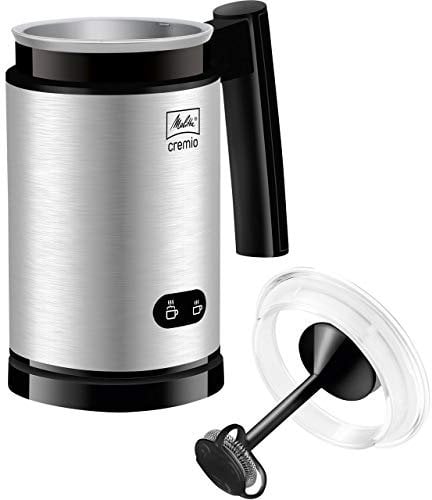 Melitta, Milchschäumer, Für kalte und warme Milch, Antihaftbeschichteter Behälter, CREMIO, Edelstahl, 1014-03, 215638, Größe Unica