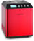 Klarstein Vanilla Sky - Macchina per Gelato, Funzione di Raffreddamento, Timer, 3-4 min, Display LED, Facile da Pulire, Acciaio Inox, Cucchiaio, 18 Watt, Capacità: 2 Litri, Rosso