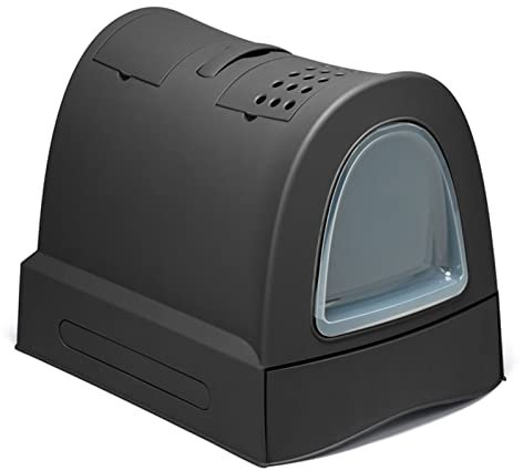 Imac - Lettiera per gatti Zuma, 40 x 56 x 42,6 cm, colore: antracite