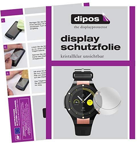 dipos I 6x Screen Protector compatible with Docooler H2 Smartwatch Protection Films clear