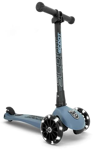 Scoot & Ride Highwaykick 3 LED Steel os, Stahlblau