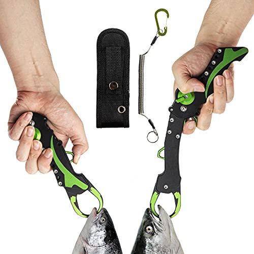 Night Cat Faltbarer Angellippengreifer Greifer mit Scheide, faltbar, zusammenklappbar, Fischhalter, Steuerzubehör, tragbar, leicht, Aluminiumlegierung, 50 kg Tragfähigkeit