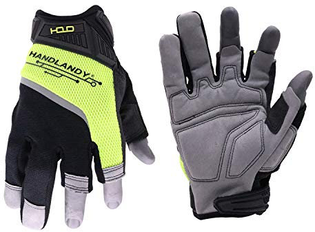 HANDLANDY Framer Arbeitshandschuhe, offener Finger, Fingerlose Einrahmungshandschuhe(L