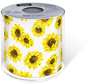 Sonnenblumen-Dekor Bauernhaus Badezimmer Dekor Toilettenpapier Lustige Geschenke Gag Geschenke Badezimmer Seidenpapier 1 Rolle