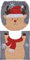 MIK funshopping 2-teiliges Set Toilettensitzbezug, Weihnachts-Design, lustige Weihnachtsdeko für WC, Sitzbezug & Teppich (Rentier)