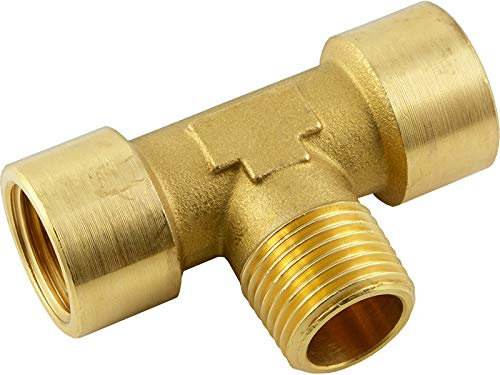 Fittingteile - T-Stück Innen-Außen-Innengewinde Druckluft Wasser Sanitär Fittinge (Werkstoff: Messing - Gewindegröße: G 3/4)