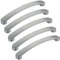 SOTECH 10 Stück Möbelgriffe SW111 BA 160 mm Edelstahloptik Schrankgriff Länge 180 mm Bogengriff Breite 19 mm Schubladengriff Höhe 26,5 mm