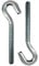 DOJA INDUSTRIAL | Crochet Boulon M8 | Vis à Crochet | Longueur de Fil: 60 mm | Pack 10 | Idéal pour Fixation et Suspension | Utilisation: Scellement Chimique, Fixation Plafonnier, Tente, Bannière