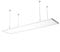 LEDKIA LIGHTING LED-Panel 120x30cm 40W 4000lm LIFUD + Aufhängeset Neutralweiß