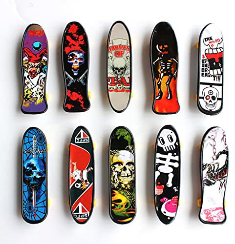 10 Fingerboards Finger Skateboard Spielzeug, Professionelles Fingerboards Fingerboard Spielzeug Set, Kreative Fingerspitzen Bewegung Favors Neuheit Spielzeug für Kinder Supplies