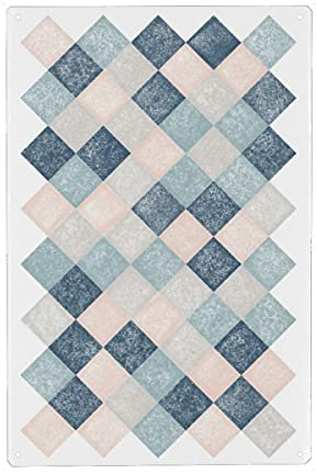 artboxONE Metall-Poster 30x45 cm Abstrakt Green and Grey Pattern von Künstler Sasha Lend
