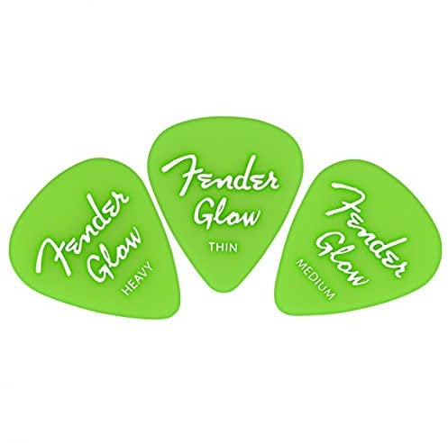 Fender Glow In The Dark 351 Picks, 12er-Pack